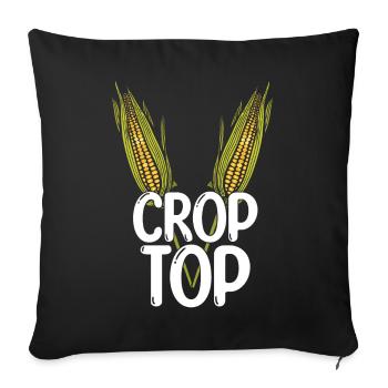 Beach 2022 Tropical Funny Crop Corn Summer - Sofakissenbezug 45 x 45 cm - Schwarz - Vorne