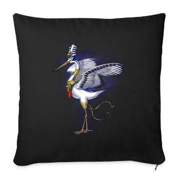 Mythologie égyptienne Divinité Benny - Housse de coussin décorative 45 x 45 cm - noir - Devant