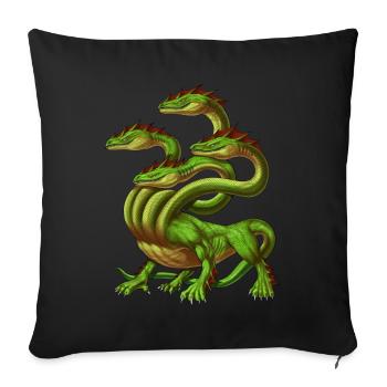 Griechische Mythologie Monster Hydra - Sofakissenbezug 45 x 45 cm - Schwarz - Vorne