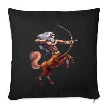 Mythologie grecque Divinité Centaure - Housse de coussin décorative 45 x 45 cm - noir - Devant