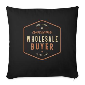 Drôle génial Acheteur en gros Occupation - Housse de coussin décorative 45 x 45 cm - noir - Devant