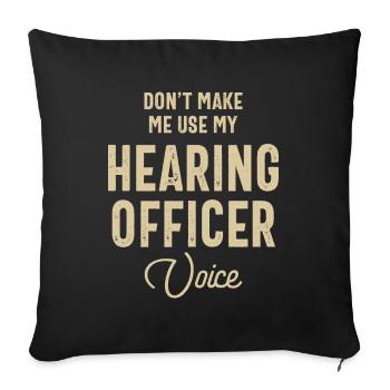 Agent d’audience Emploi Profession Birthday Worker - Housse de coussin décorative 45 x 45 cm - noir - Devant