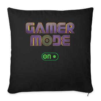 Gamer Mode On Game Video Game Lover Gaming - Sofa pillowcase 17,3'' x 17,3'' (45 x 45 cm) - black - Front