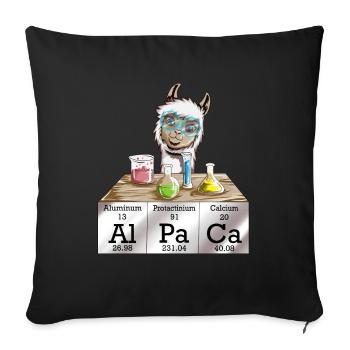 Mignon mignon Alpaga Chemicals Al Pa Ca Lala - Housse de coussin décorative 45 x 45 cm - noir - Devant