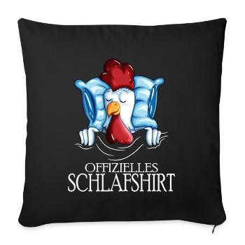 Huhn Hühner Offizielle Schlafkleidung Schlafanzug - Sofakissenbezug 45 x 45 cm - Schwarz - Vorne