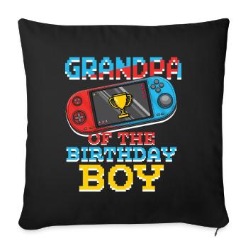 Grandpa Of Gamer Video Game Lover Gamer - Sofakissenbezug 45 x 45 cm - Schwarz - Vorne
