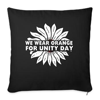 Wear Orange For Kindness Awareness Unity Day - Sofa pillowcase 17,3'' x 17,3'' (45 x 45 cm) - black - Front