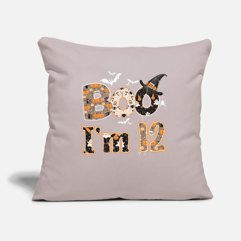 Halloween Pattern Ghost Creatures Birth Age 12 Sofa pillowcase 17,3'' x 17,3'' (45 x 45 cm)