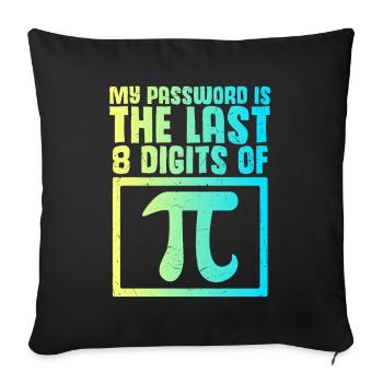 Mot de passe amusant - Housse de coussin décorative 45 x 45 cm - noir - Devant