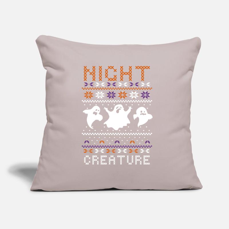 Stitch Pattern Ghost Night Creatures Halloween Housse de coussin décorative 45 x 45 cm