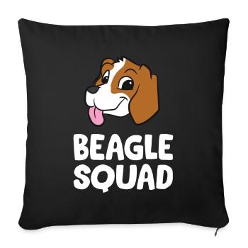 Beagles - Beagle Squad - Housse de coussin décorative 45 x 45 cm - noir - Devant
