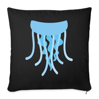 Funny Animal Jellyfish Costume For Halloween - Sofa pillowcase 17,3'' x 17,3'' (45 x 45 cm) - black - Front