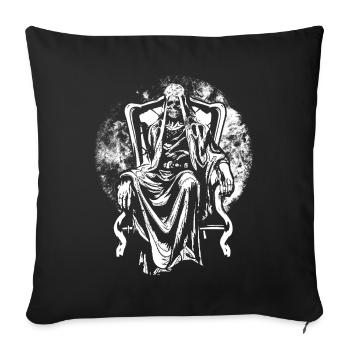 Occult Satanic Priest Evil Creepy Gothic Halloween - Sofakissenbezug 45 x 45 cm - Schwarz - Vorne