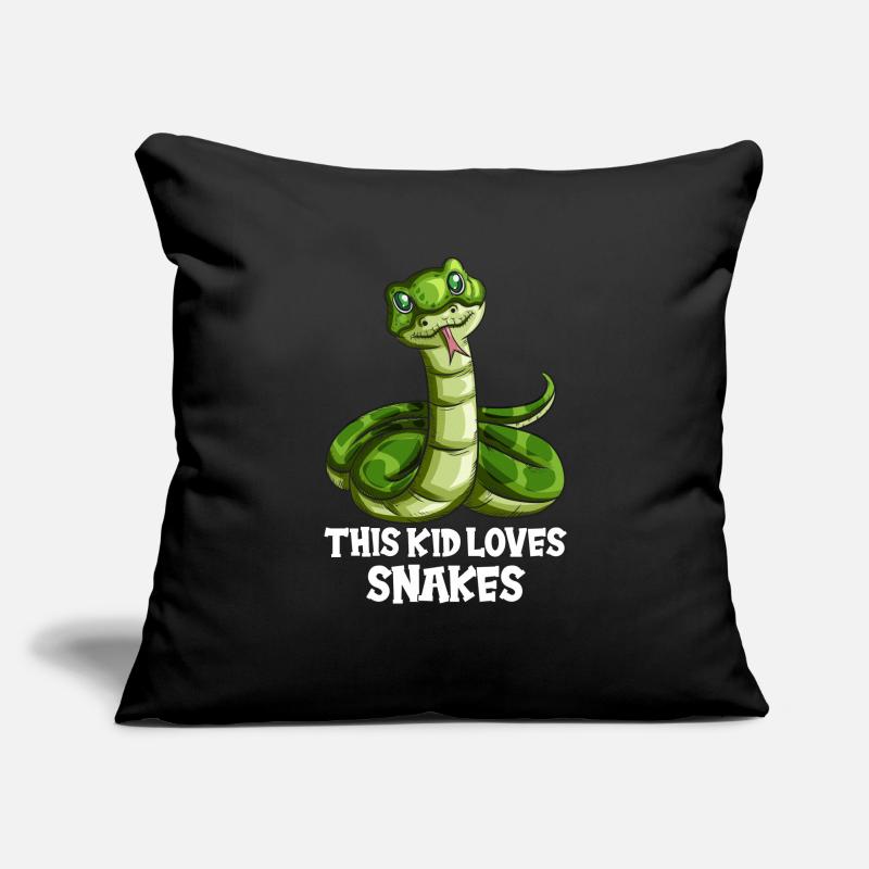 Enfant Serpent Tenue Serpent Serpent Natter Python Housse de coussin décorative 45 x 45 cm