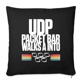 UDP Packet Bar Walks A Into - Sofakissenbezug 45 x 45 cm - Schwarz - Vorne
