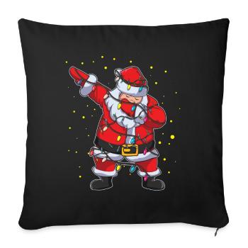 2022 Noël Dab Dabbing Santa Christmas - Housse de coussin décorative 45 x 45 cm - noir - Devant
