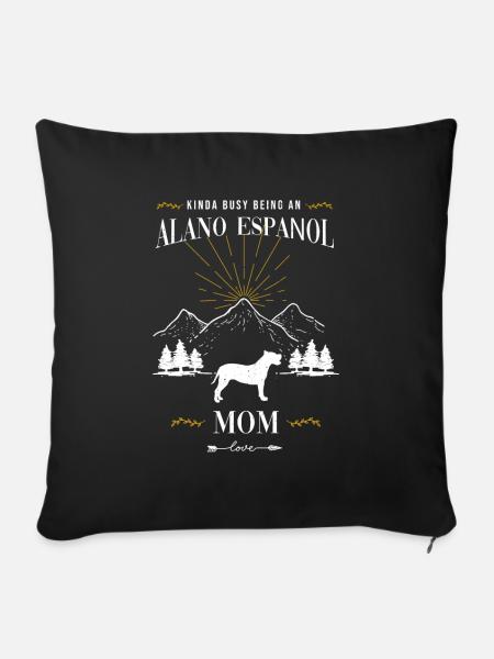 Alano Espanol - Sofakissenbezug 45 x 45 cm - Schwarz