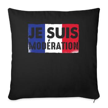 I Am Moderation Drink In Moderation France Beer - Sofakissenbezug 45 x 45 cm - Schwarz - Vorne