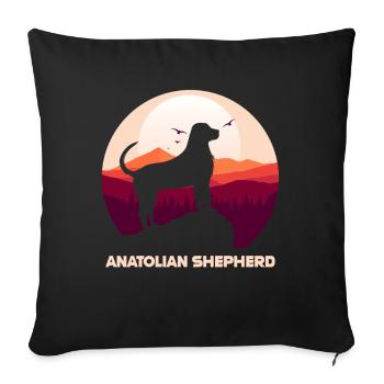 Chien de berger d’Anatolie - Housse de coussin décorative 45 x 45 cm - noir - Devant