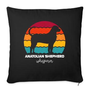 Chien de berger d’Anatolie - Housse de coussin décorative 45 x 45 cm - noir - Devant