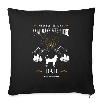 Chien de berger d’Anatolie - Housse de coussin décorative 45 x 45 cm - noir - Devant