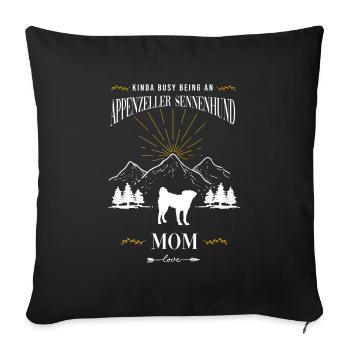 Appenzeller Sennenhund - Sofa pillowcase 17,3'' x 17,3'' (45 x 45 cm) - black - Front