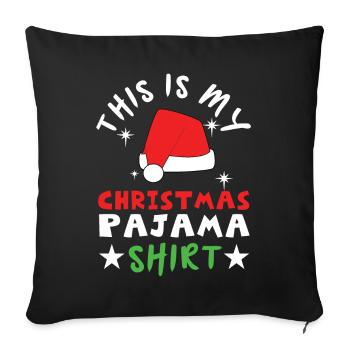Santa Hat drôle de décembre C’est mon Noël - Housse de coussin décorative 45 x 45 cm - noir - Devant