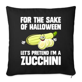For The Sake Of Halloween Let's Pretent - Sofakissenbezug 45 x 45 cm - Schwarz - Vorne