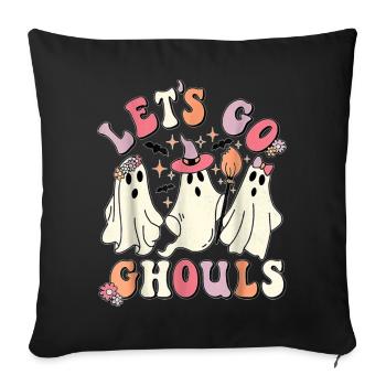 Let's Go Ghouls - Sofa pillowcase 17,3'' x 17,3'' (45 x 45 cm) - black - Front