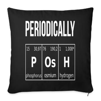 Periodically Posh - Sofa pillowcase 17,3'' x 17,3'' (45 x 45 cm) - black - Front