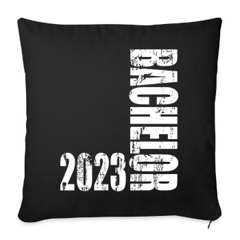 Bachelor 2023 Vintage Design - Sofa pillowcase 17,3'' x 17,3'' (45 x 45 cm) - black - Front