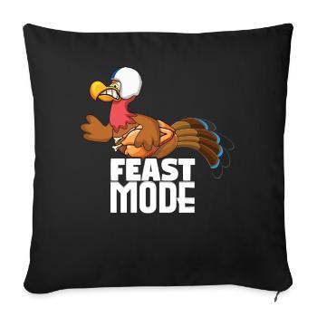 Rugby Turkey Fashion Football Fan Thanksgiving - Sofa pillowcase 17,3'' x 17,3'' (45 x 45 cm) - black - Front