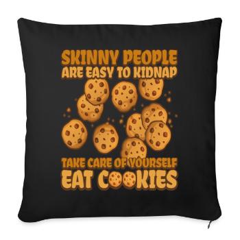 Cookie Quite Cookie Bakery - Housse de coussin décorative 45 x 45 cm - noir - Devant