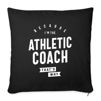 Athletic Coach Job Beruf Geburtstagsarbeiter - Sofakissenbezug 45 x 45 cm - Schwarz - Vorne