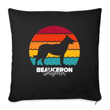 Beauceron - Sofa pillowcase 17,3'' x 17,3'' (45 x 45 cm) - black - Front