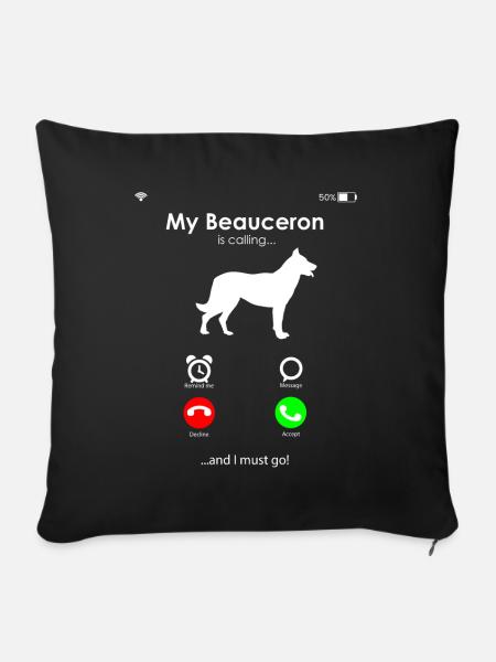 Beauceron - Sofakissenbezug 45 x 45 cm - Schwarz