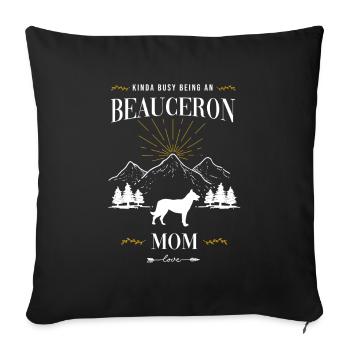 Beauceron - Sofa pillowcase 17,3'' x 17,3'' (45 x 45 cm) - black - Front