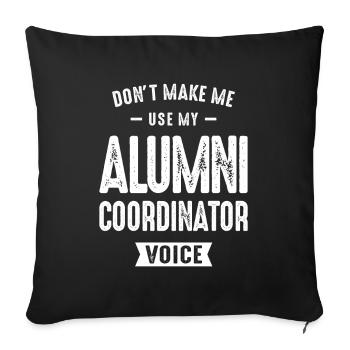 Alumni-Koordinator Beruf - Sofakissenbezug 45 x 45 cm - Schwarz - Vorne