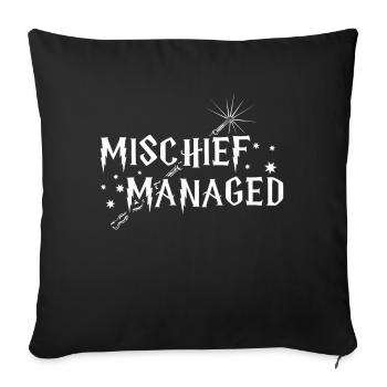 100th Day Mischief Manage Happy 100 Days Of School - Sofa pillowcase 17,3'' x 17,3'' (45 x 45 cm) - black - Front