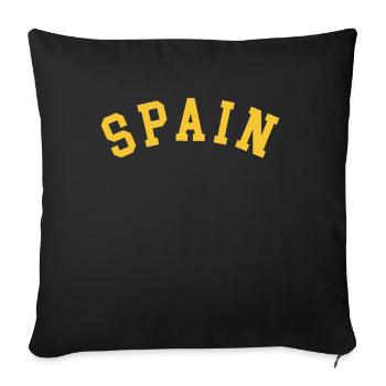 For lovers of Spain and the Spanish People - Sofa pillowcase 17,3'' x 17,3'' (45 x 45 cm) - black - Front