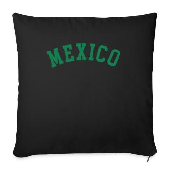 Pour les amoureux du Mexique et du peuple mexicain - Housse de coussin décorative 45 x 45 cm - noir - Devant
