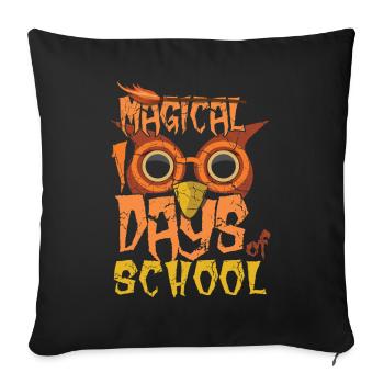 Magical 100th Day Magic 100 Days Of School - Sofa pillowcase 17,3'' x 17,3'' (45 x 45 cm) - black - Front