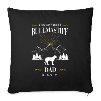 Bullmastiff - Sofa pillowcase 17,3'' x 17,3'' (45 x 45 cm) - black - Front