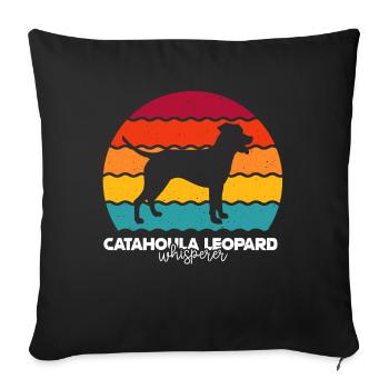 Louisiana Catahoula Leopard Dog - Sofa pillowcase 17,3'' x 17,3'' (45 x 45 cm) - black - Front
