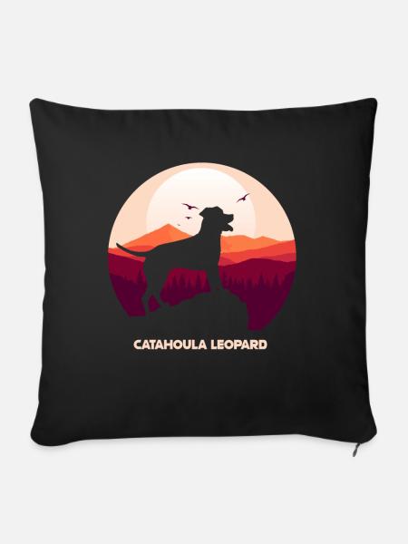 Louisiana Catahoula Leopard Dog - Sofakissenbezug 45 x 45 cm - Schwarz