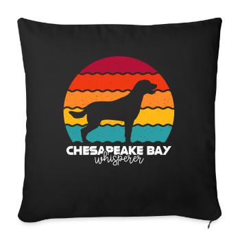 Chesapeake Bay Retriever - Sofa pillowcase 17,3'' x 17,3'' (45 x 45 cm) - black - Front