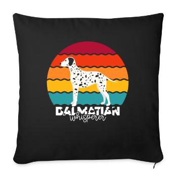 Dalmate - Housse de coussin décorative 45 x 45 cm - noir - Devant