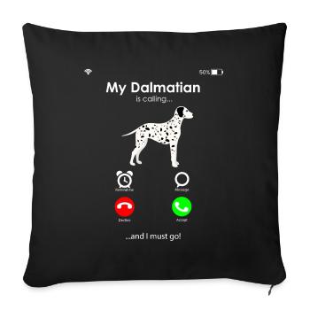 Dalmate - Housse de coussin décorative 45 x 45 cm - noir - Devant