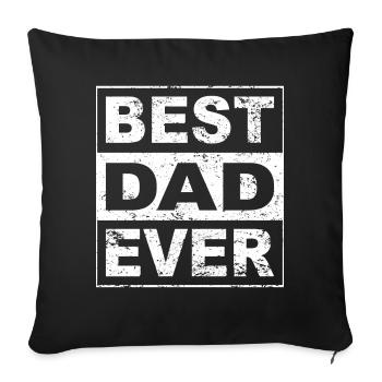 Tenue Retro Papa pour la fête des pères - Housse de coussin décorative 45 x 45 cm - noir - Devant