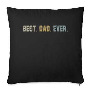 Tenue Retro Papa pour la fête des pères - Housse de coussin décorative 45 x 45 cm - noir - Devant